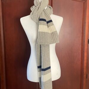 Madewell Light Gray Cozy Unisex Wool Scarf NWT